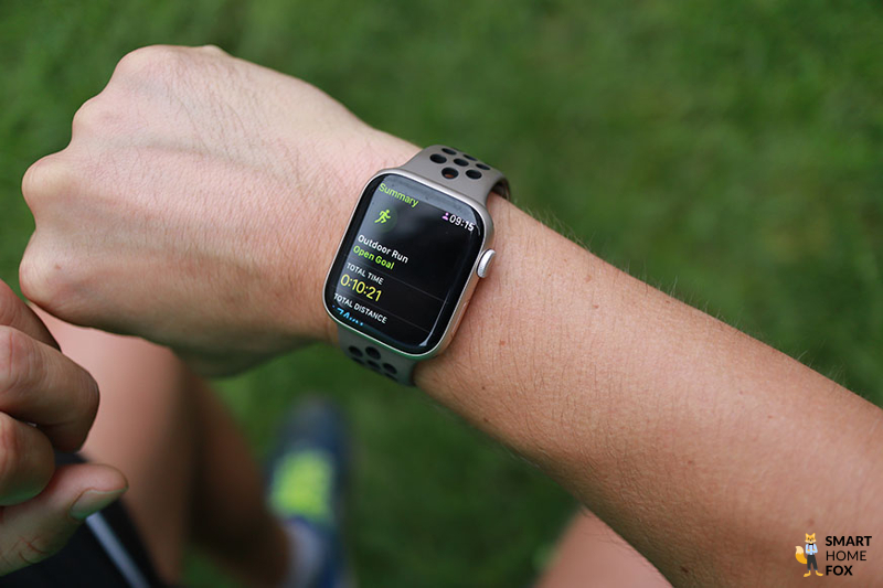 You can see the recorded workout on the Apple Watch 8.